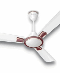 Havells 1200mm Astura Energy Saving Ceiling Fan (White Maroon, Pack of 1) 1 Star
